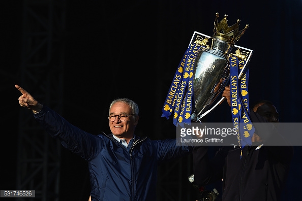 Ranieri leaves the King Power having lifted arguably the most miraculous title in football history | Photo: Getty/ Laurence Griffiths