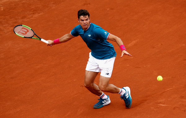 Clay is Raonic's weakest surface by far but he still has the qualities to play well on this surface (Photo by Adam Pretty / Getty)