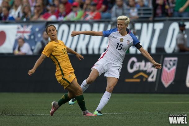 Megan Rapione is one of the most capped players on the USWNT roster with 127 caps | Source: Brandon Farris - VAVEL USA