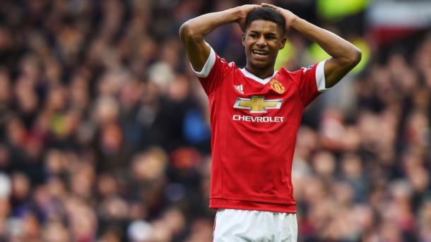 Marcus Rashford has been a continual starter since debuting against FC Midtjylland, notching nine starts in a row. | Source: SkySports