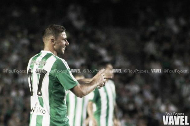 Joaquín celebrando un gol | Fotografía: Raúl Pajares