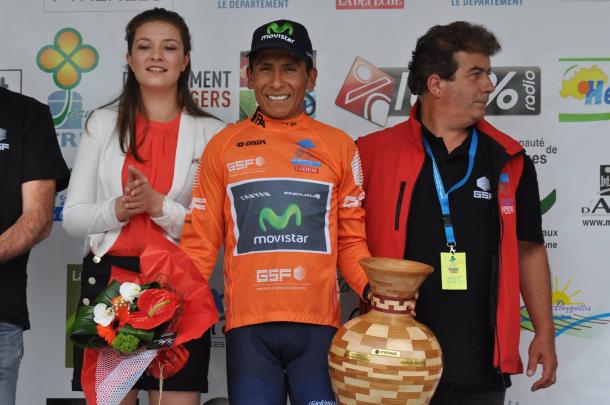 Quintana con su segundo triunfo final en la Route du Sud | Foto: Movistar Team