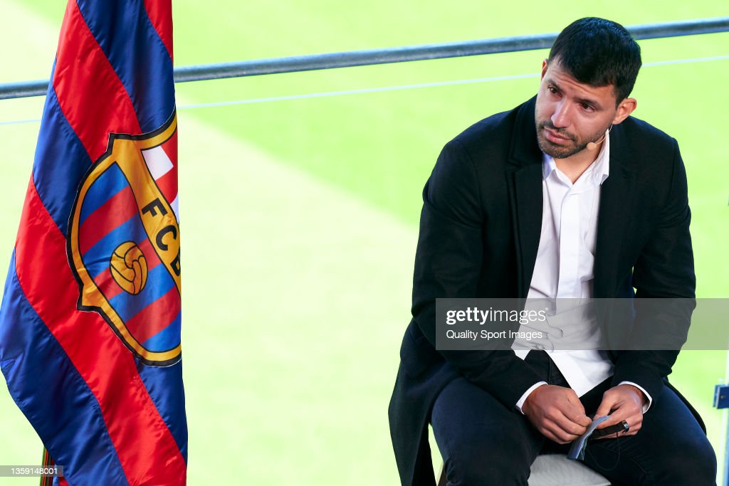 (Photo: Pedro Salado/Quality Sport Images/Getty Images) An emotional Agüero announced his retirement from football following his diagnosos - a loss to the sport. 