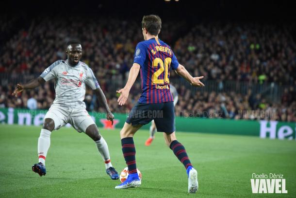 Sergi Roberto, titular en el lateral izquierdo | Foto: Noelia Déniz - VAVEL