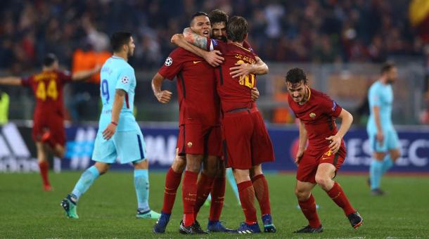 La Roma eliminó al Barcelona la temporada pasada en la Champions / Foto: AS Roma