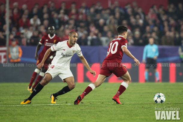 Pizarro marcando Coutinho
