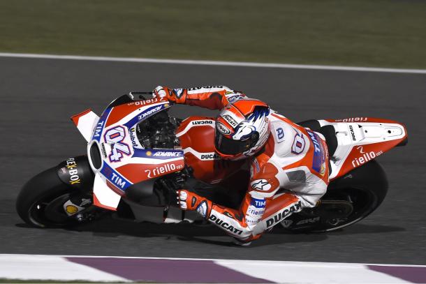 Andrea Dovizioso en Qatar | Foto: Ducati Team