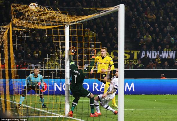 Marco Reus scores as Dortmund put Tottenham to the sword in the last round (photo: Getty Images)