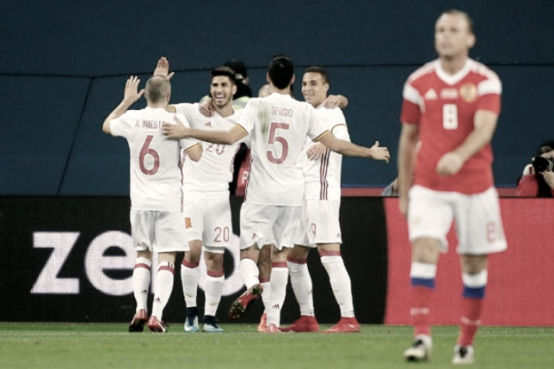 España y Rusia empataron 3-3 en su último amistoso | Foto: Reuters
