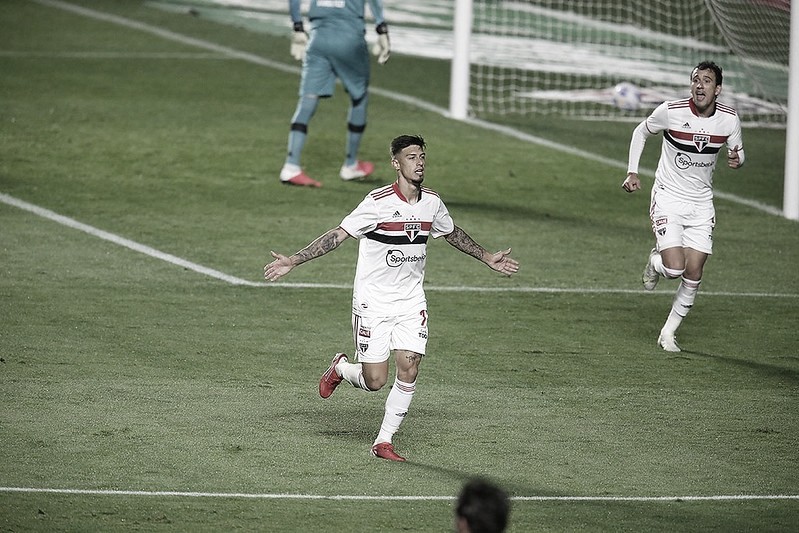 Rigoni e Pablo deram a vantagem para Tricolor no confronto (Foto: Rubens Chiri/ saopaulofc.net)