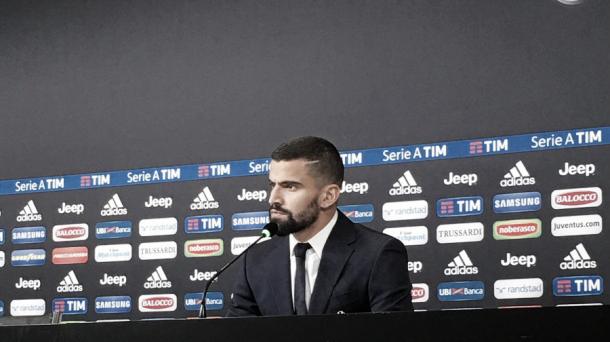 Tomas Rincon in conferenza stampa. | Fonte immagine: juventus.com