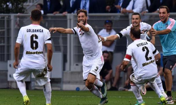 Rispoli esulta dopo il gol nell'andata | calciomercato.com