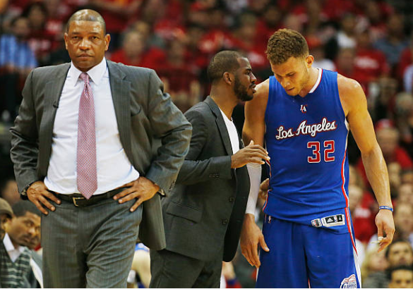 Doc Rivers, Chris Paul y Blake Griffin | Foto: Getty Images