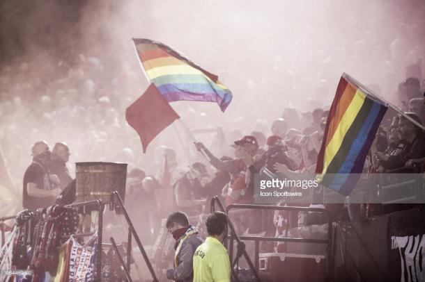 The Riveters will be in full voice this Friday (Photo by Diego Diaz/Icon Sportswire via Getty Images)