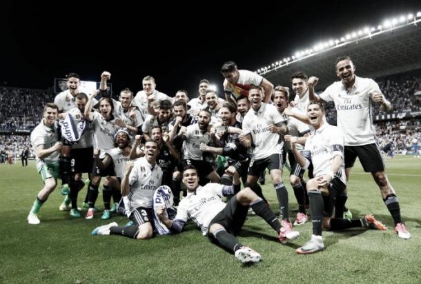 El Real Madrid celebrando la Liga | Foto: Real Madrid