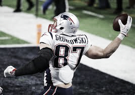 Rob Gronkowski totalizó 91 anotaciones en la NFL (foto Patriots.com)