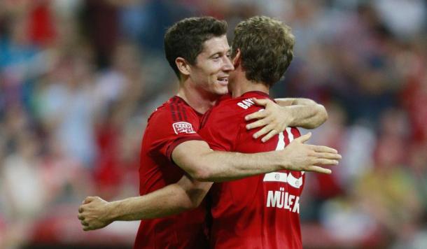 Müller y Lewandowski son la esperanza goleadora del Bayern. // (Foto de fcbayern.de)