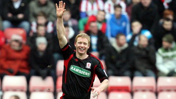 Robson celebrates his famous goal against Sunderland | Photo: Scott Heppell/Associated Press