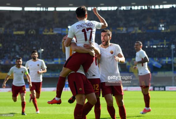 Imagen de la victoria romanista frente al Hellas / foto: gettyimages