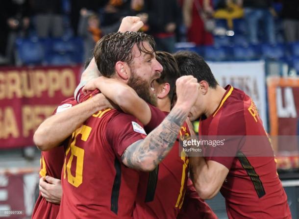 Imagen de la última victoria romanista en Serie A / Foto: gettyimages ​
