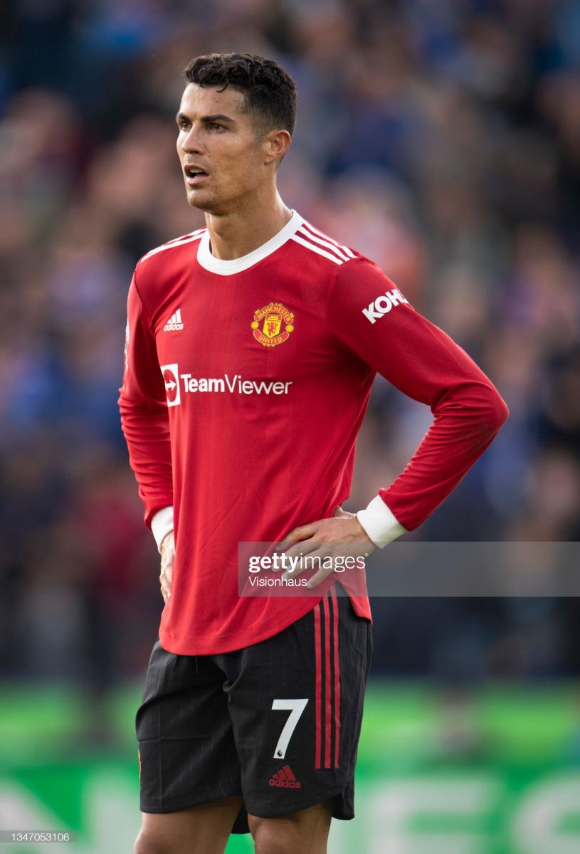 Cristiano Ronaldo watches on with exasperation: Visionhaus/GettyImages