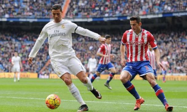 The defender in action against Real Madrid's Cristiano Ronaldo (Photo: Getty Images)