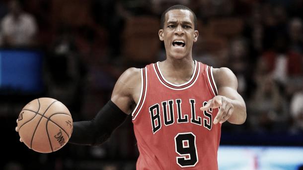 Rajon Rondo has not been playing for the Chicago Bulls and could be headed for the trade market. Photo Credit: Rob Foldy/Getty Images