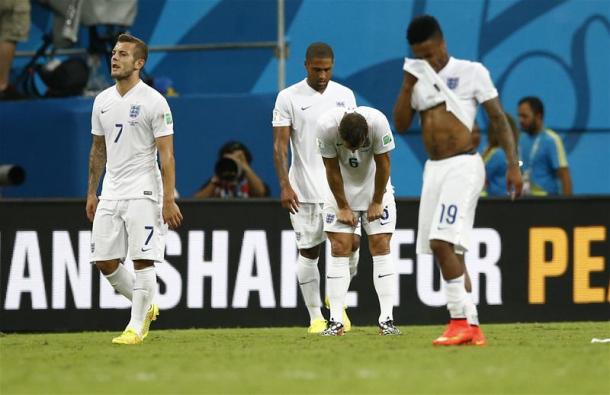 England failed to advance past the Group Stage at the World Cup in 2014. Source: Squawka