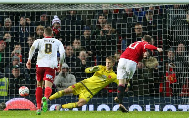 Gol de penalti de Rooney para ganar al Sheffield | Foto: Telegraph