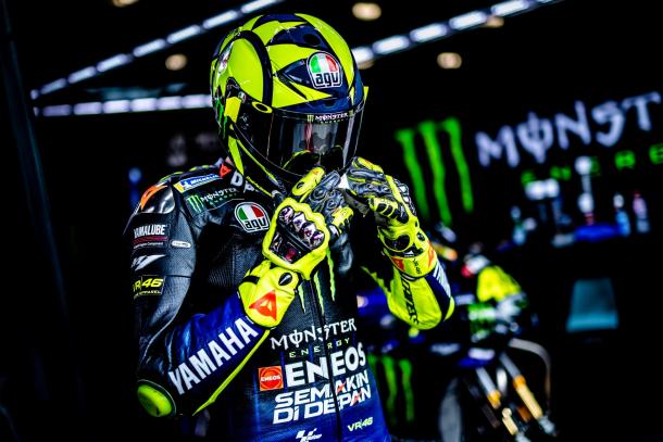 Rossi en el test de Brno. Imagen: MotoGP