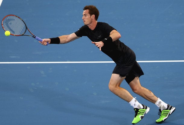 Murray at the 2015 edition of the Mubadala World Tennis Championship (Photo by Francois Nel/Getty Images)