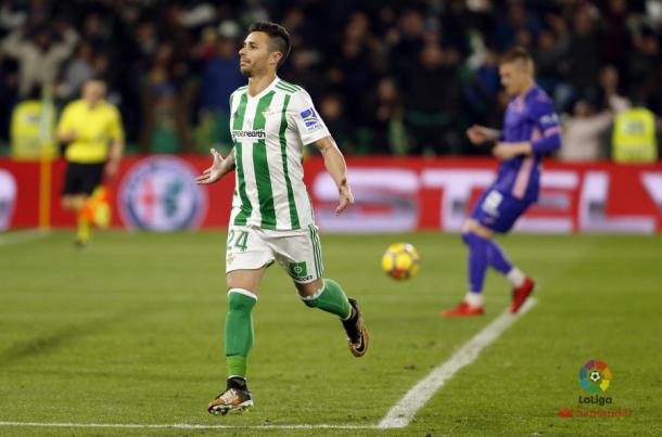 Un gol de Rubén Castro le dio la victoria al Betis frente al Leganés en la primera vuelta. Foto: La Liga