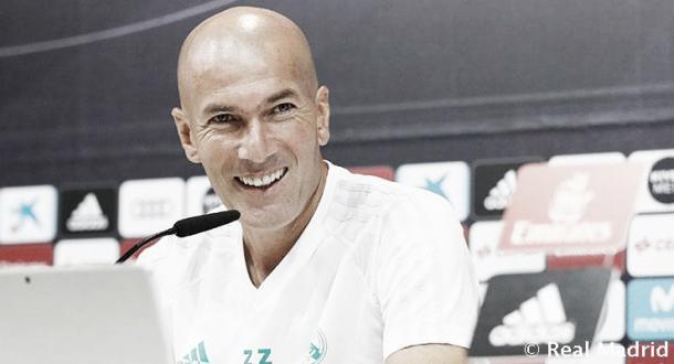 Coletiva de imprensa de Zinedine Zidane | Foto: Divulgação/Real Madrid