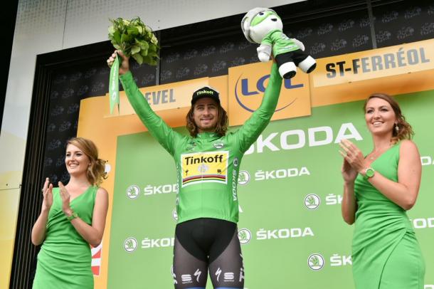 Sagan se vuelve a pintar de verde / Fuente: Tour de Francia