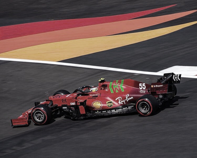 Carlos Sainz durante la Q3/ Fuente: Scuderia Ferrari en twitter