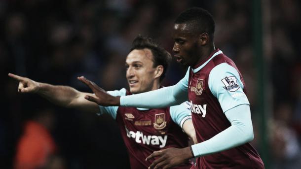 Above; West Ham United striker Diafra Sakho is the subject of a reported £11m bid from Sunderland AFC | Photo: Sky Sports