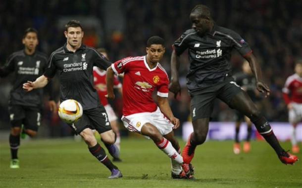 Sakho in action against United (photo: Getty)