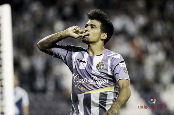 Iban Salvador celebrando un gol | Foto: LaLiga
