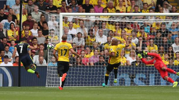 Sanchez autore di uno dei 3 goal ospiti, www.premierleague.com