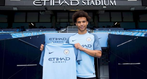 Leroy Sane's move was finally finalised (photo: MCFC)