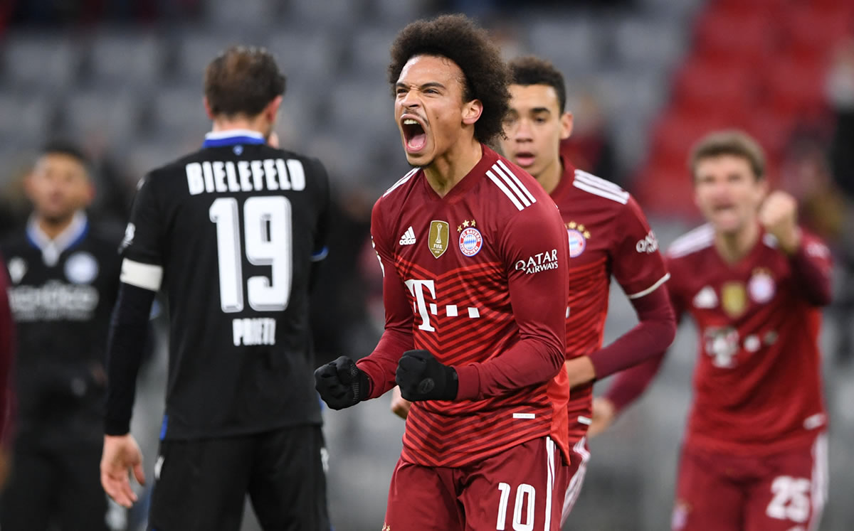 Sané celebrando un gol con el Bayern de Múnich / Fuente: Bayern de Múnich
