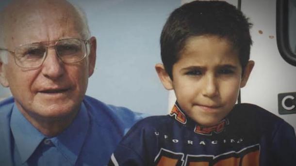Luis Salom y su abuelo. Foto: Zimbio