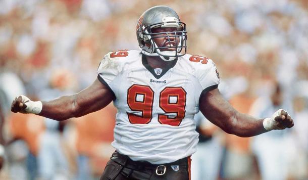 #99, Warren Sapp. Courtesy of the TB Buccaneers