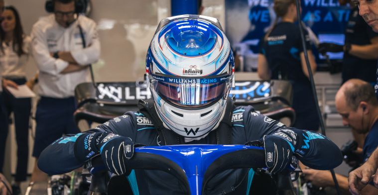 Logan Sargeant en las pruebas con Williams en Abu Dhabi | Foto: Williams Racing
