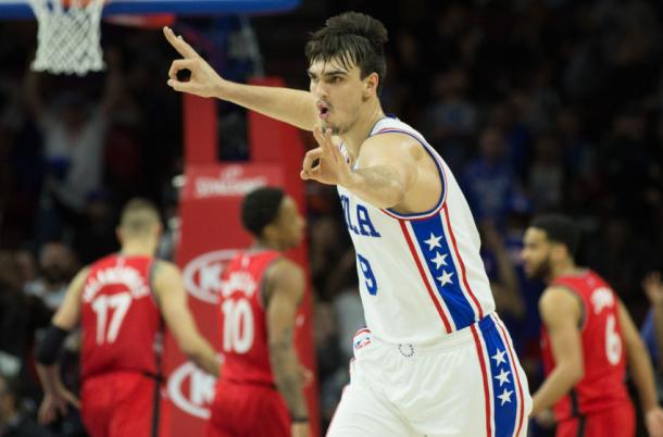 With Simmons and Embiid both going down, Dario Saric's emergence has been impressive for the 76ers. Photo: Bill Streicher-USA TODAY Sports