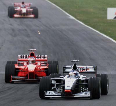 Michael Schumacher (Ferrari) y Mika Hakkinen (McLaren - Mercedes), Argentina 1998. Foto: buenosaires54.com