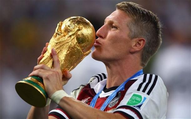 Schweinsteiger was instrumental in guiding Germany to World Cup glory (photo:telegraph)