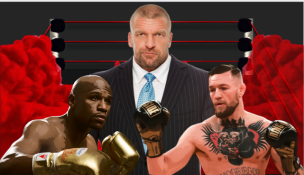 Triple H extended the olive branch to McGregor and Mayweather (Image: Joel Lampkin)