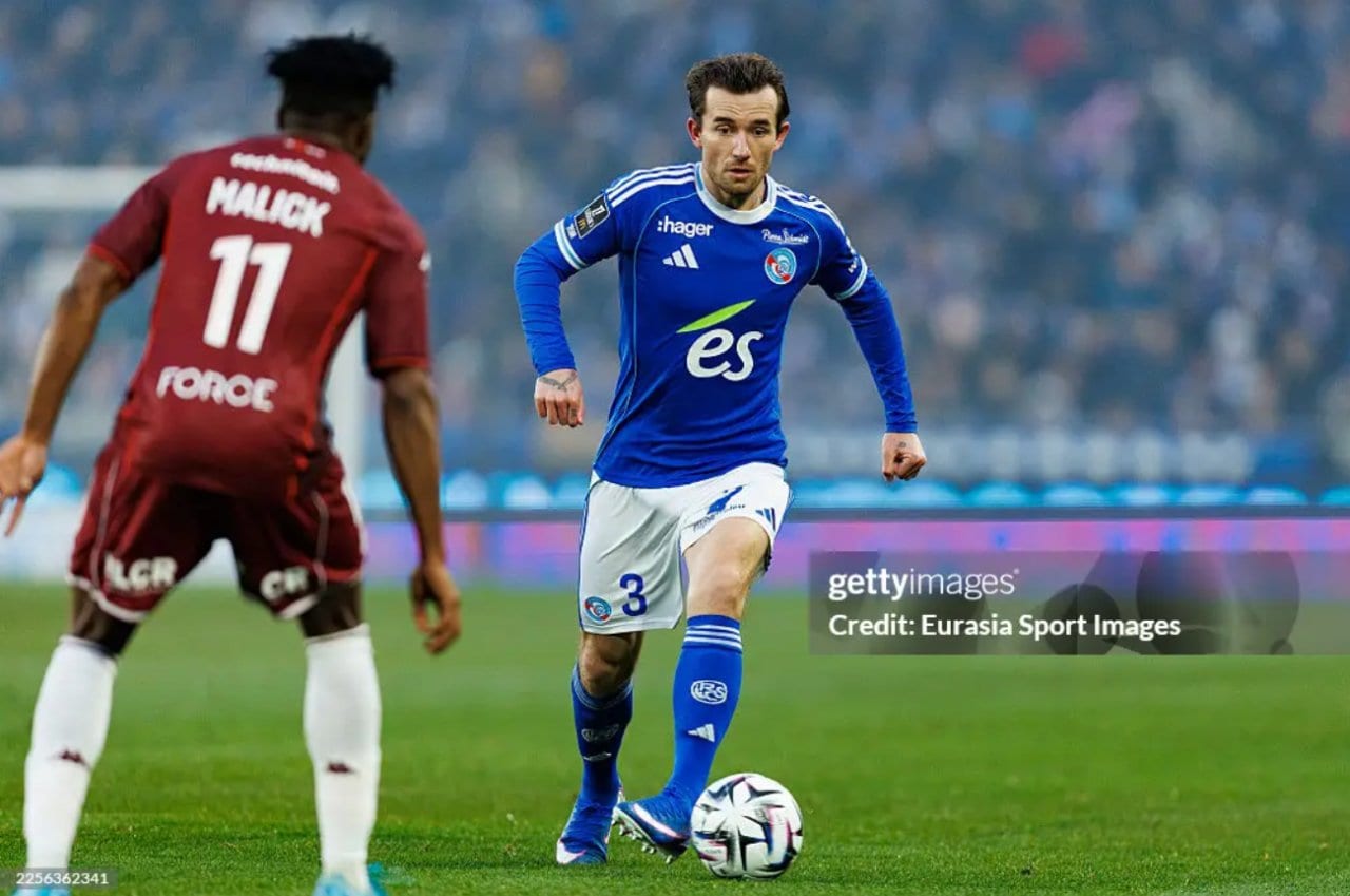 Ben Chilwell in action against FC Metz in Ligue 1 (Photo by Sathire Kelpa/Eurasia Sport via Getty Images)