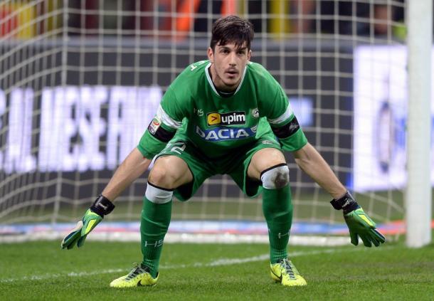 Scuffet con la maglia dell'Udinese. | Foto: goal.com